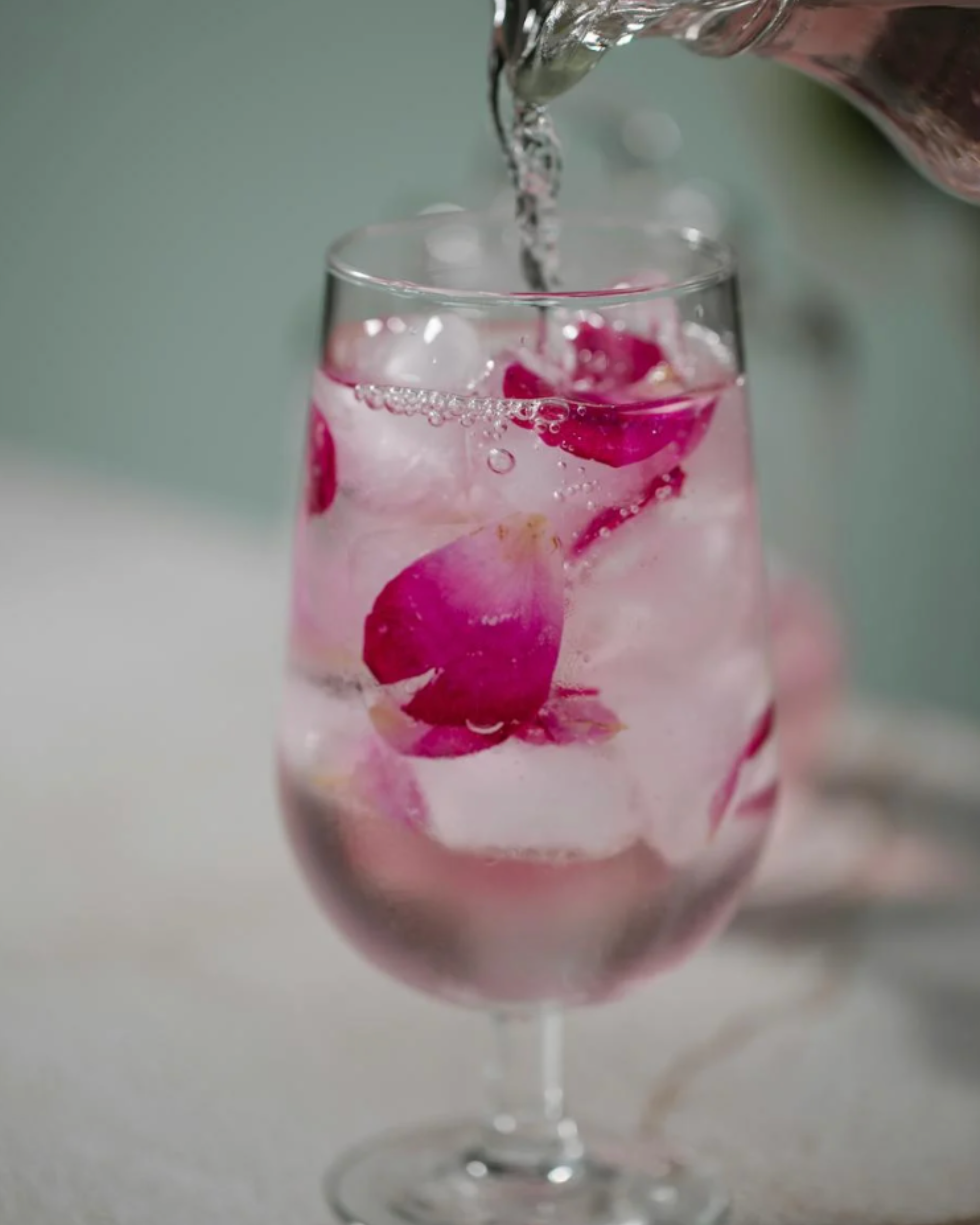 Rose and Mint Cumin Lemonade